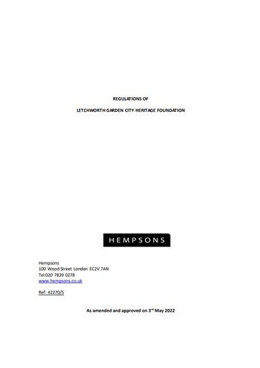 LGCHF Regulations Document Thumbnail